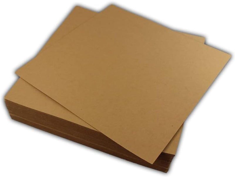 EcoSwift 10 12x12 Chipboard Cardboard Craft Scrapbook Material Scrapbooking Packaging Sheets Shipping Pads Inserts 12 inch x 12 inch Chip Board 12x12 - Image 1